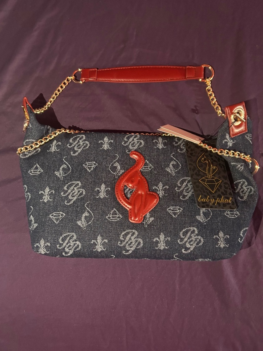Baby Phat Denim Shoulder Bag